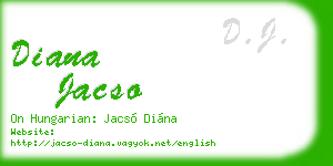diana jacso business card